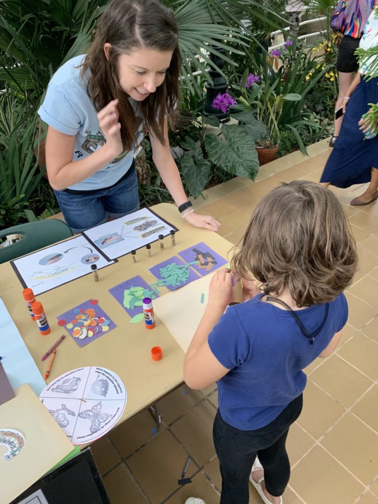 image of ecoreach volunteer Ashley at insectival